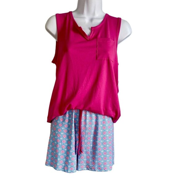 Ink+Ivy Womens Sleepwear Set Women's Small Pink Tank Floral Shorts NEW - Picture 1 of 13